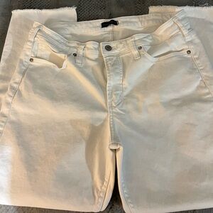 White Denim Silver Most Wanted Crop Jeans Pristine Condition